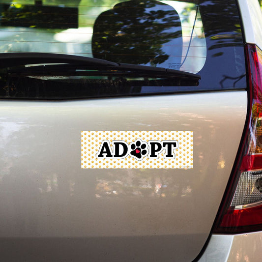 car bumper sticker Adopt