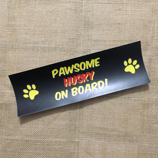 Pawsome Husky on Board - Bumper Talks