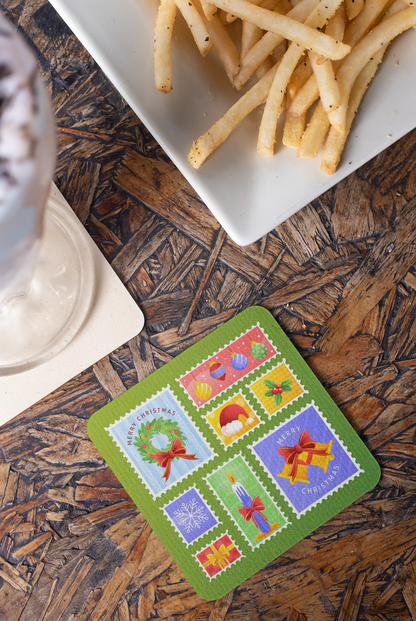 Coaster - Christmas Stamp Design For Gifting - Bumper Talks
