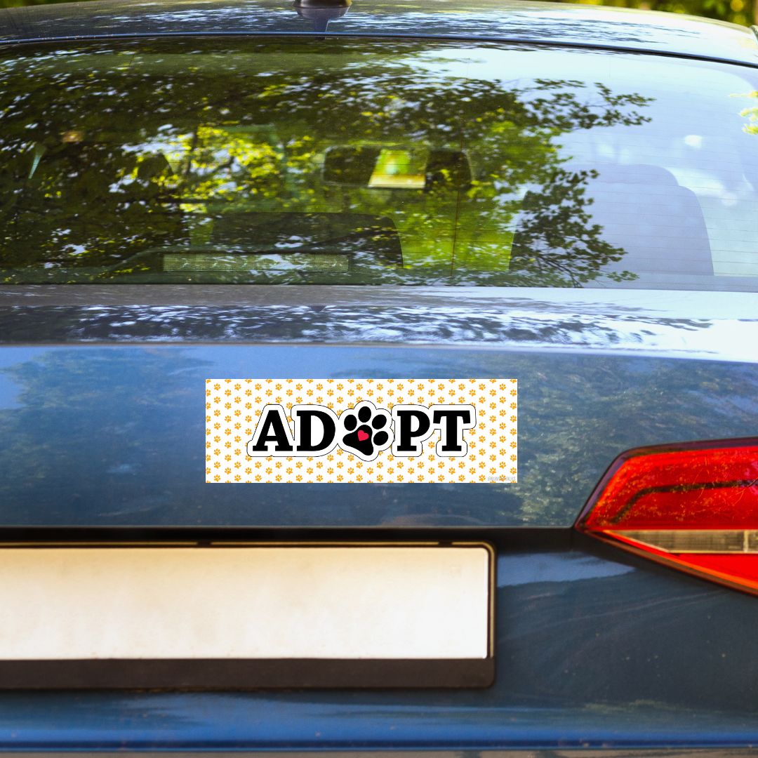 car bumper sticker Adopt