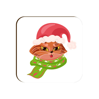 Coaster - Christmas Cat Design for Gifting - Bumper Talks