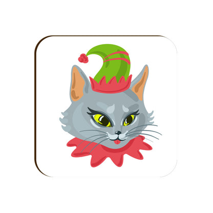Coaster - Christmas Cat Design for Gifting - Bumper Talks