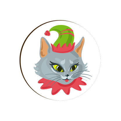 Coaster - Christmas Cat Design for Gifting - Bumper Talks