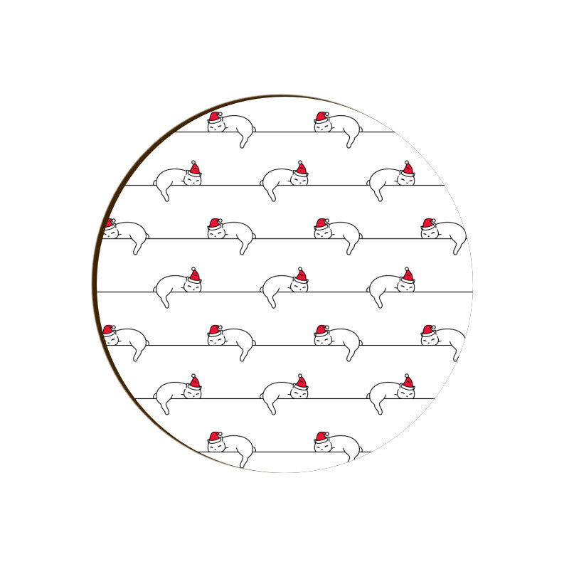 Coaster - Christmas Cat Design for Gifting - Bumper Talks