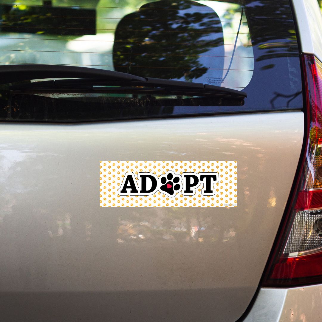 car bumper sticker Adopt