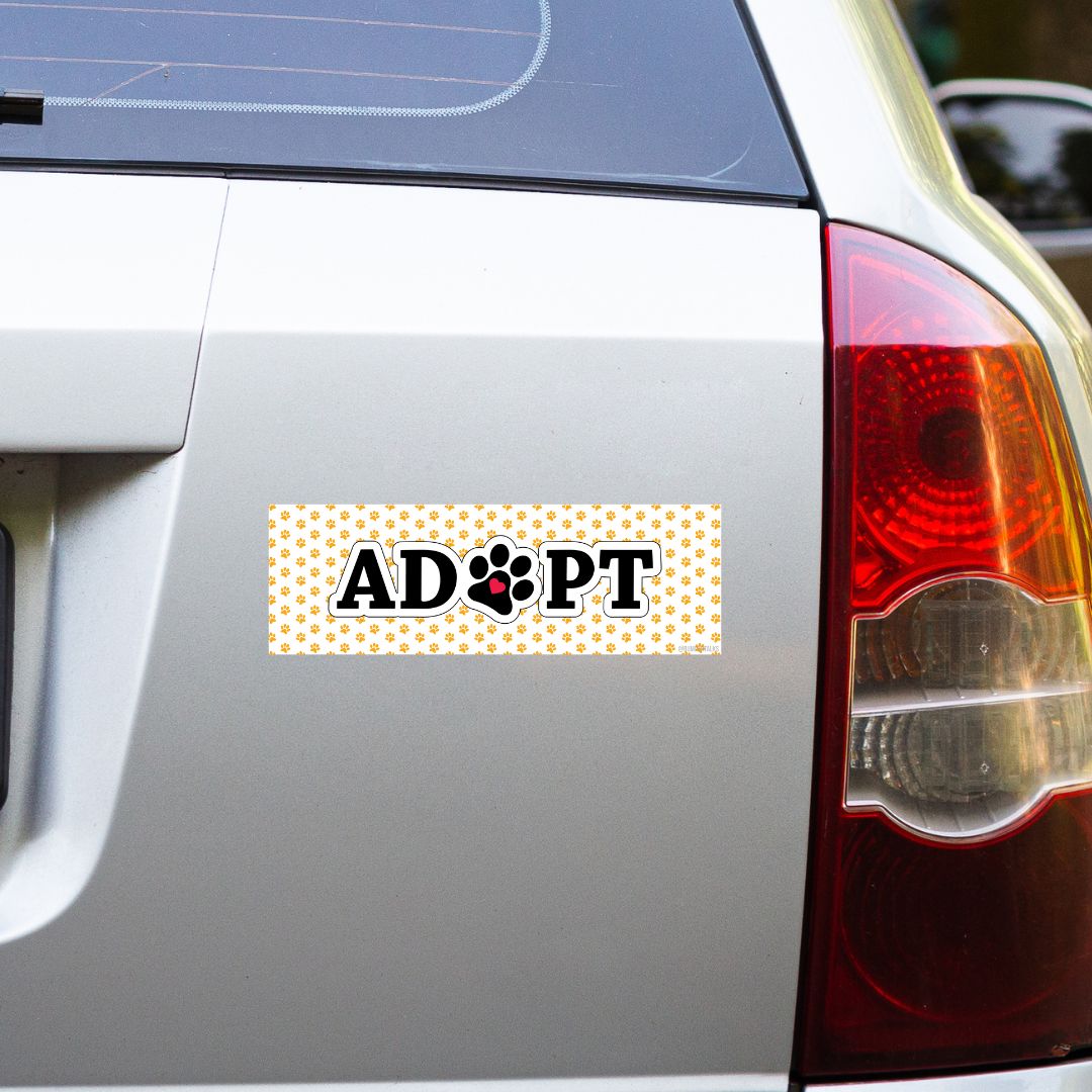 car bumper sticker Adopt