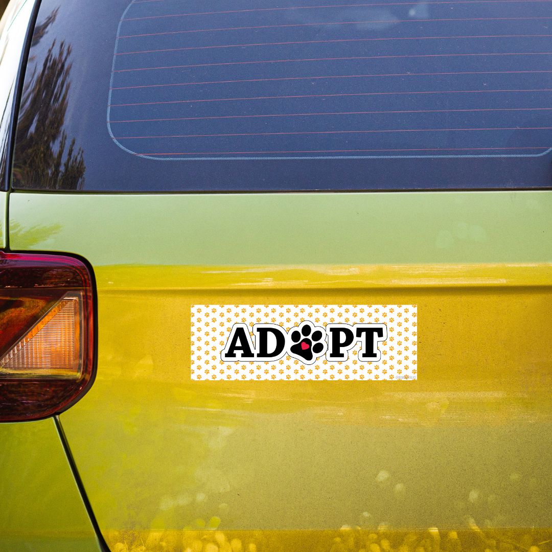 car bumper sticker Adopt